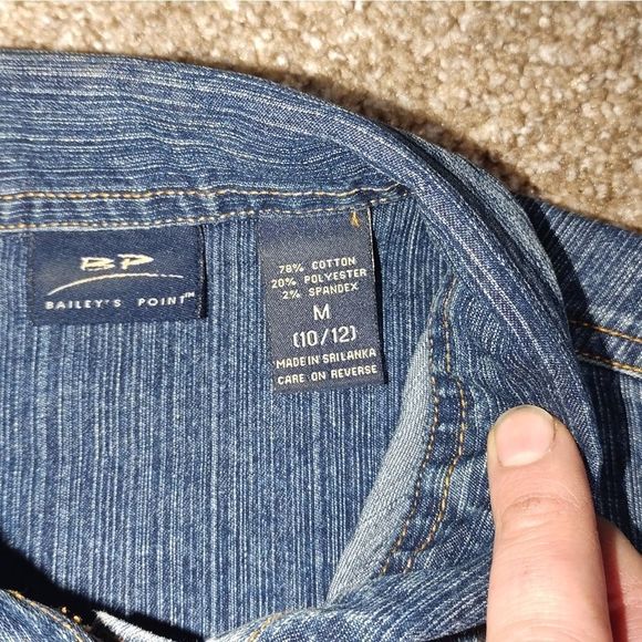 Bailey's point jean jacket size medium 10-12 - Picture 4 of 6